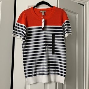 Banana Republic Factory short sleeve sweater M NWT